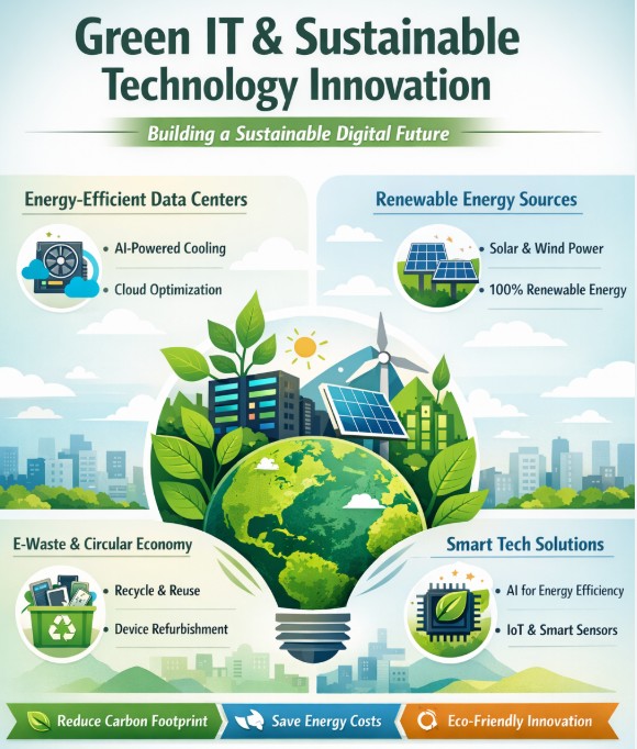 Green IT & Sustainable Technology Innovation: Building a Sustainable Digital Future