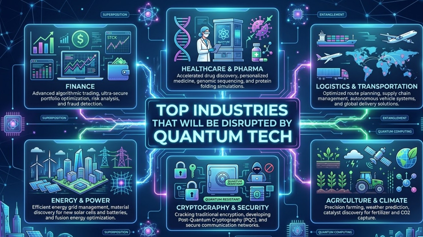 Top Industries That Will Be Disrupted by Quantum Tech