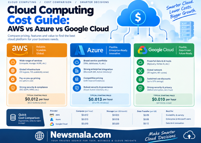 Cloud Computing Cost Guide: AWS vs Azure vs Google Cloud